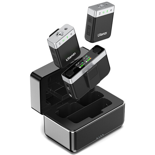 Ulanzi AM18 U-Mic 2-Person Wireless Microphone System for Cameras and Mobile Devices (2.4 GHz). 