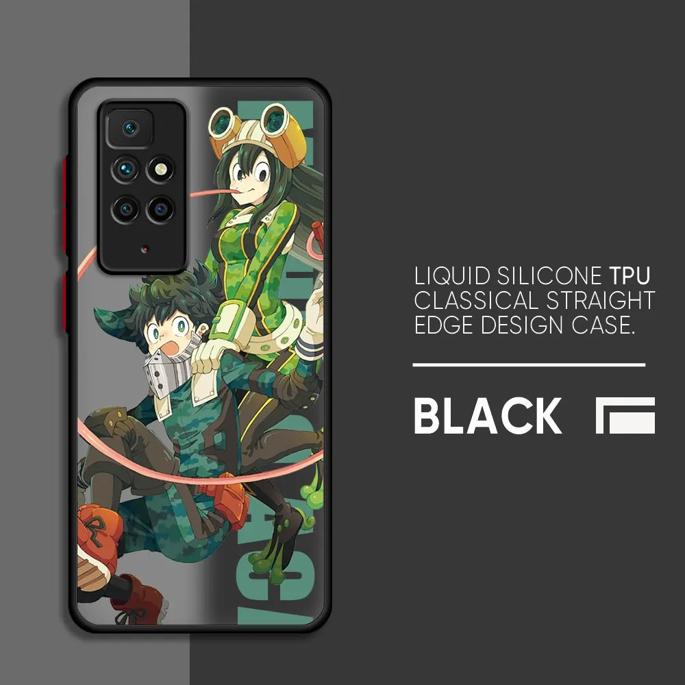 Deku My Hero Academia Phone Case for Redmi 9C 12C K40 Pro A2 9T 10 12 5G 10C 9A A1 9 Bumper Funda Shockproof Cover. 