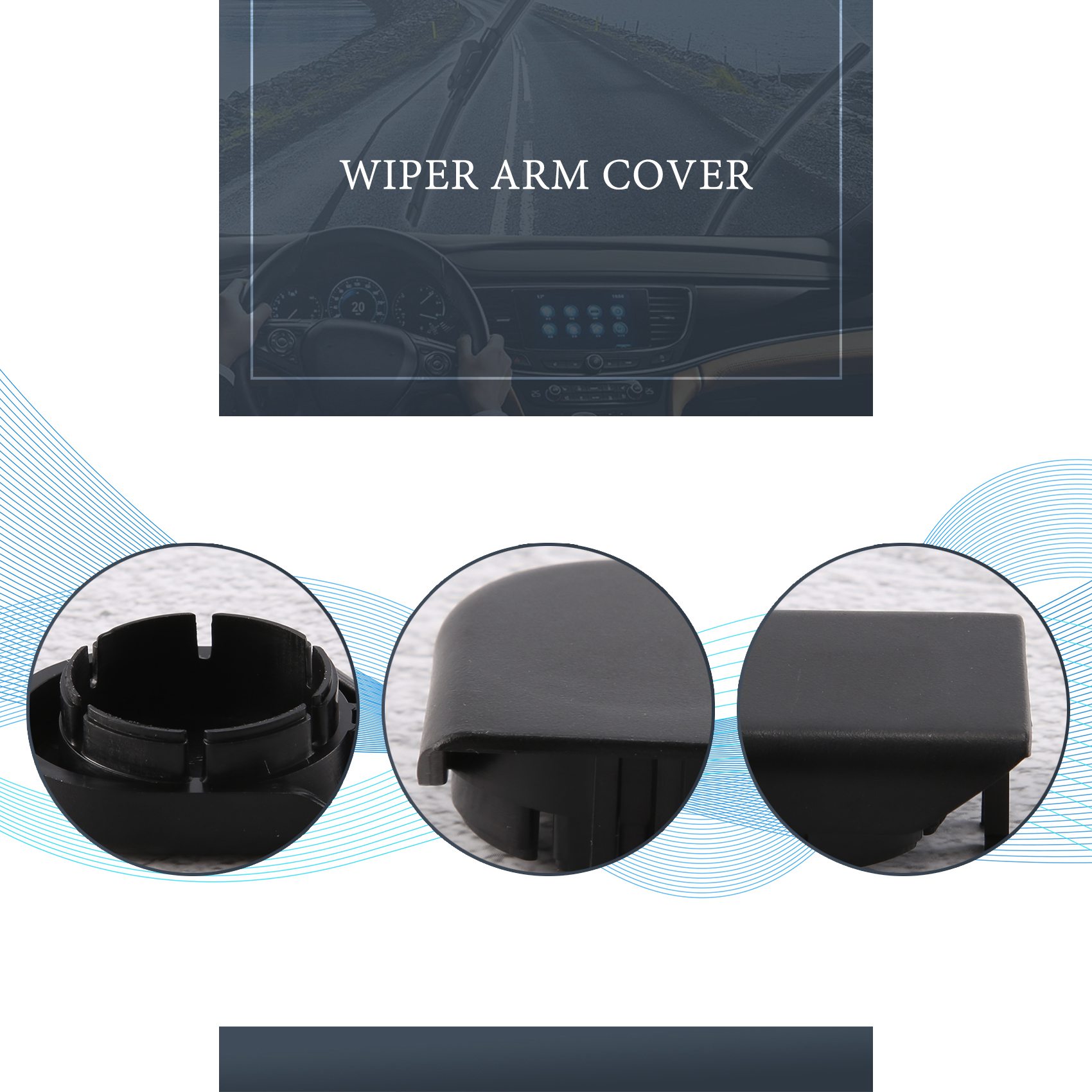 Wiper Arm Cover 2012-2018 for Windshield Wiper Arm Cap Cover