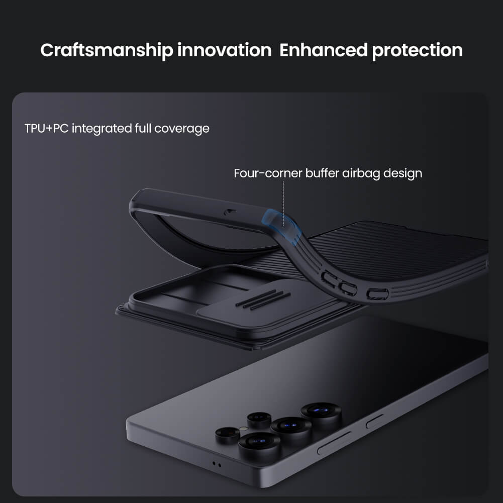 Nillkin Galaxy S23 Ultra Case CamShield Pro For Samsung Galaxy S23 Ultra Case with Slide Camera Cover Slim Rugged Phone Case For Samsung S23 Ultra 5G 2023 6.8'' Black. 