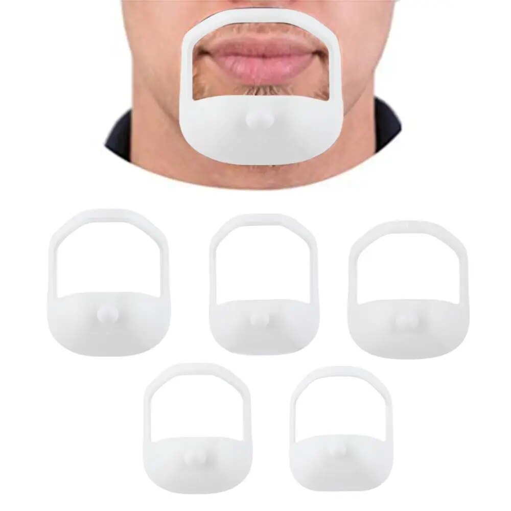 5 Sizes French Beard or Goatee Shaving Template Beard Shaping Tool Trimming Supplies Shave Reduce Time Perfect Symmetric Beard. 