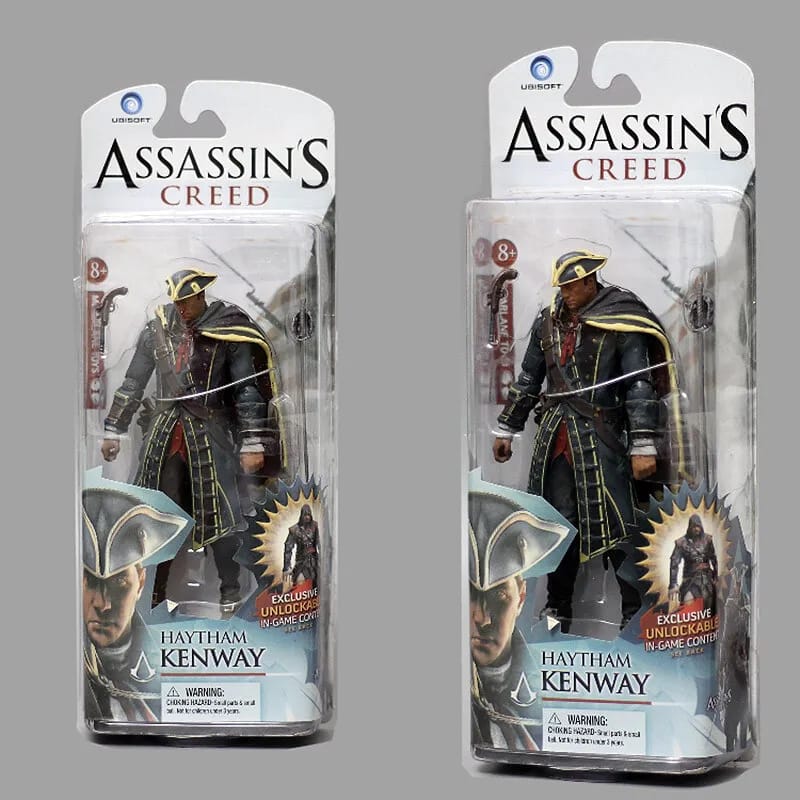 Assassin's Creed Edward Haytham Connor Hunter 3D Statue Model Action Figures Toy. 