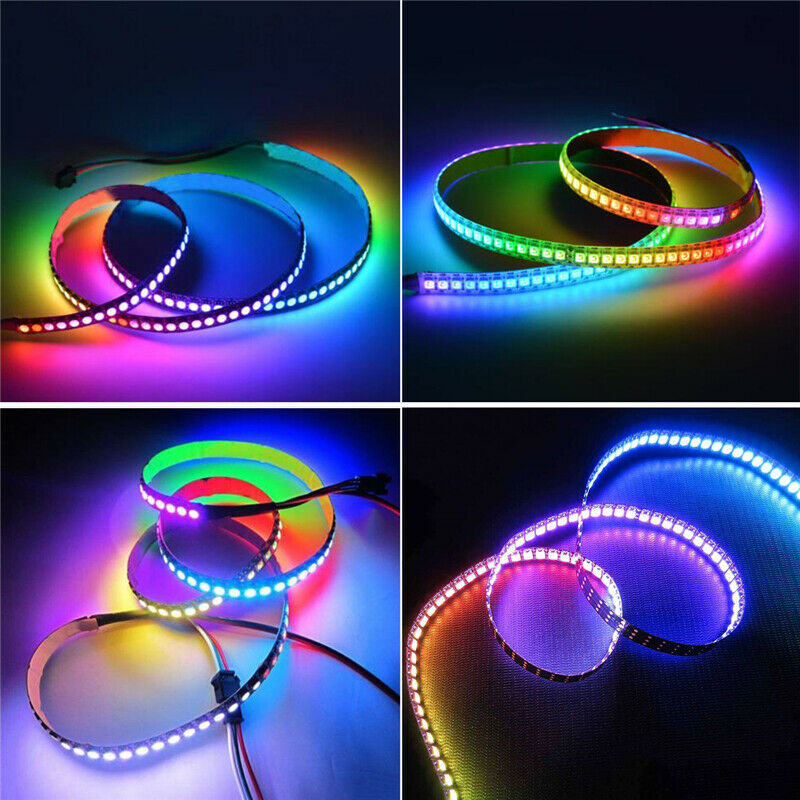 Ws2812B 5050Smd 144 Led Light Strip with Built-In Rgb Ic Individual Addressable Dc. 