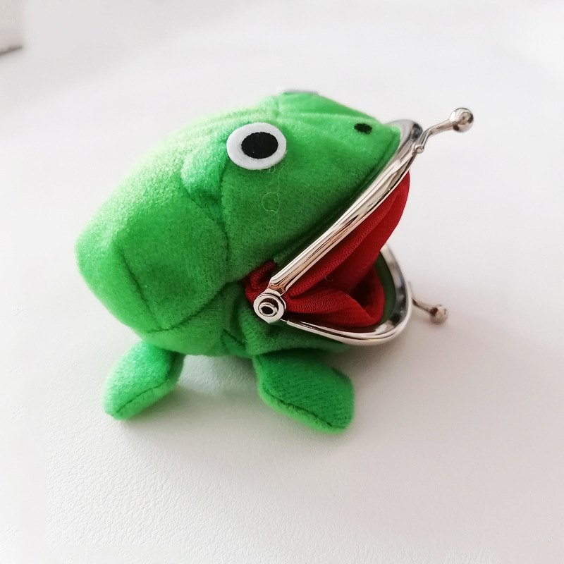 Anime peripherals Naruto Naruto frog wallet frog toy bag Sakura Hinata coin clip frog coin purse. 