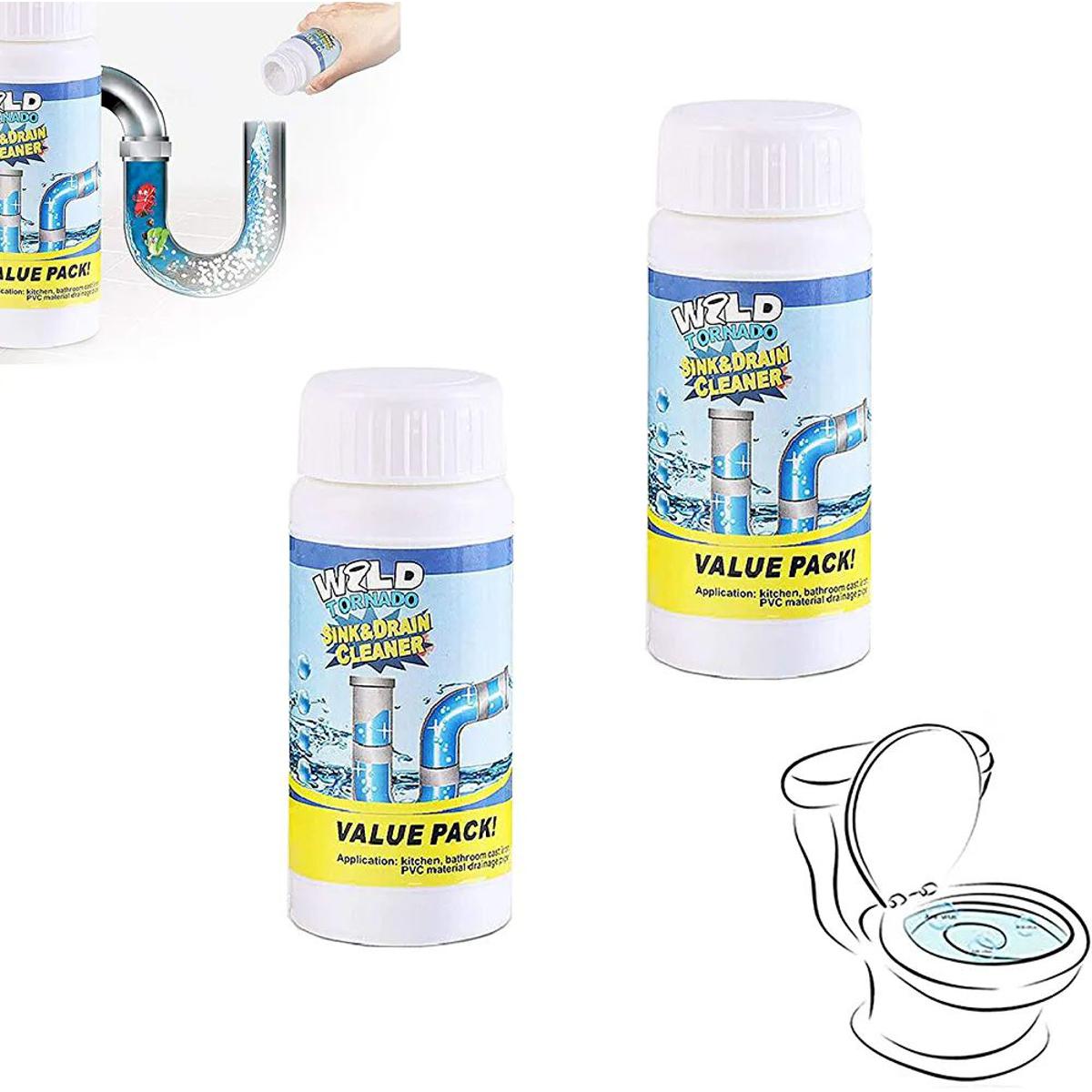 Tornado Pipe Dredge Deodorant, Fast Foaming Pipe Cleaner, Powerful Sink and Drain Cleaner, for Kitchen Toilet Pipe Dredging(