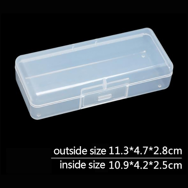 Square Plastic Transparent Storage Box Small Items Sundries Organizer Case