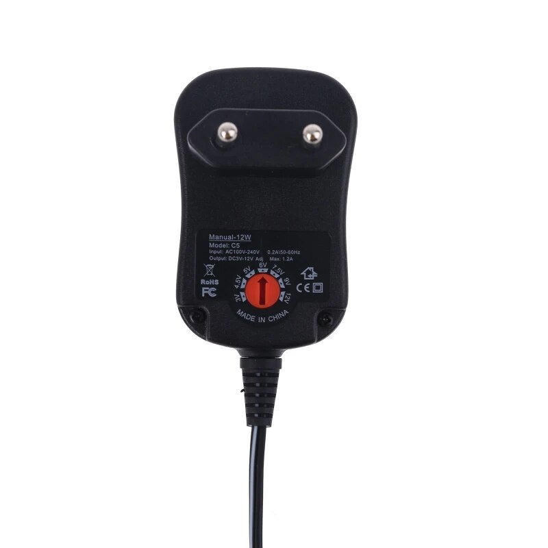 AA Battery Eliminator US/EU/UK Power Supply Adjustable Voltage 3V 4.5V 6V 9V 12V Adapter Can Replace 2AA To 8AA Batteries For To. 