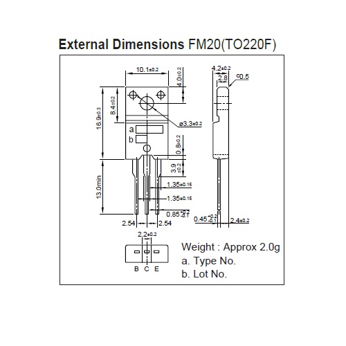 2SC5249 C5249 Silicon NPN Triple Diffused Planar Transistor for Switching Regulator. 