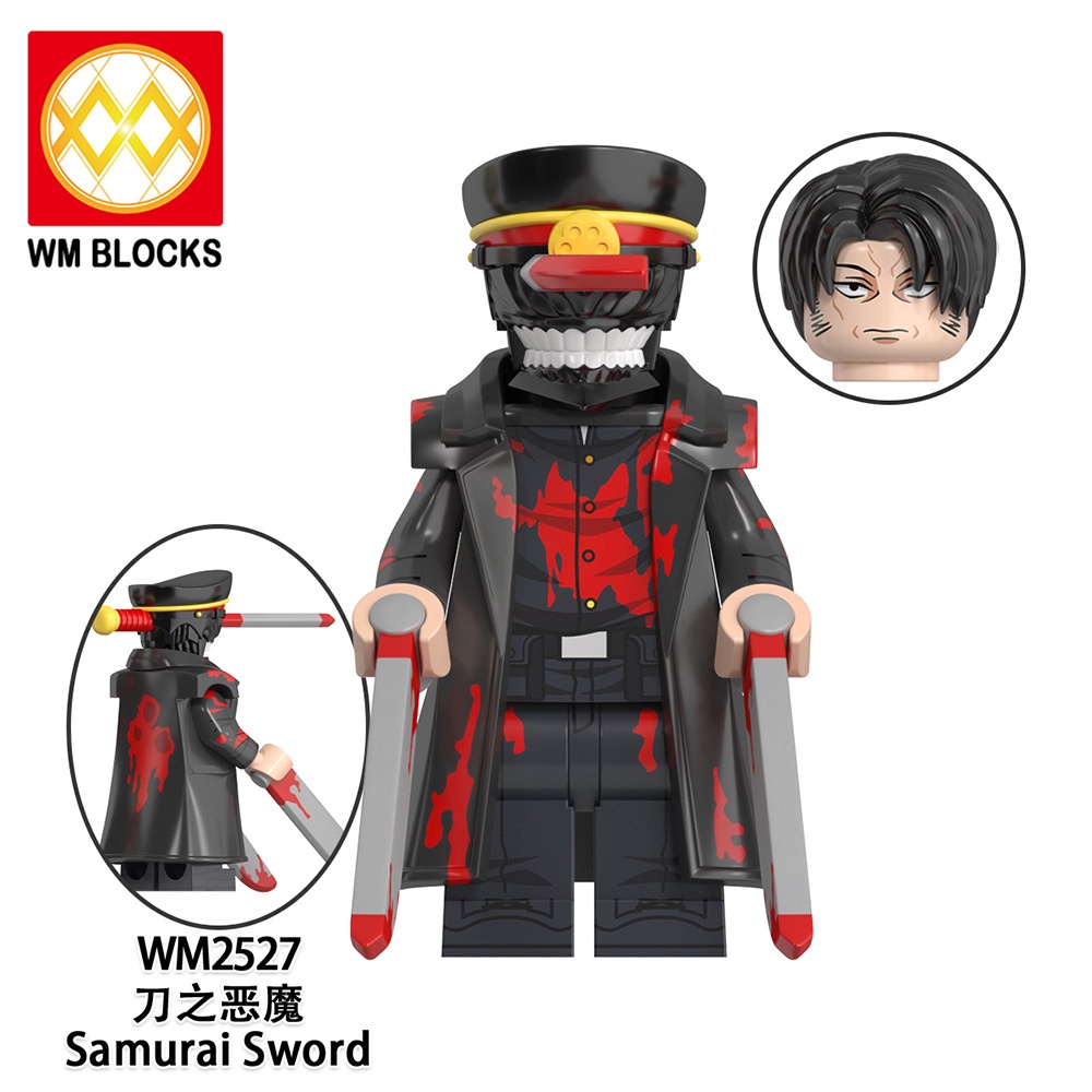 Chainsaw Man Building Blocks Toy Denji Pochita Samurai Ultimate Form Anime Mini Action Figures Building Blocks. 