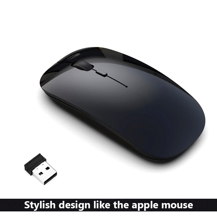 Wireless Mouse Z4 Like Apple Mouse Supports Windows Android iOS Can be used for laptop desktop mini pc android tv 2.4 GHz wireless mouse dpi mouse. 