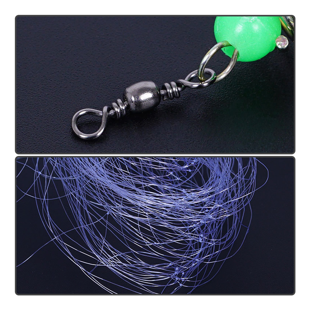 3Pcs Fishing Network Accessories Traps Overlord Bundled For Top Fish Cast Net Tools Mesh Grabber With Chain For Underwater. 