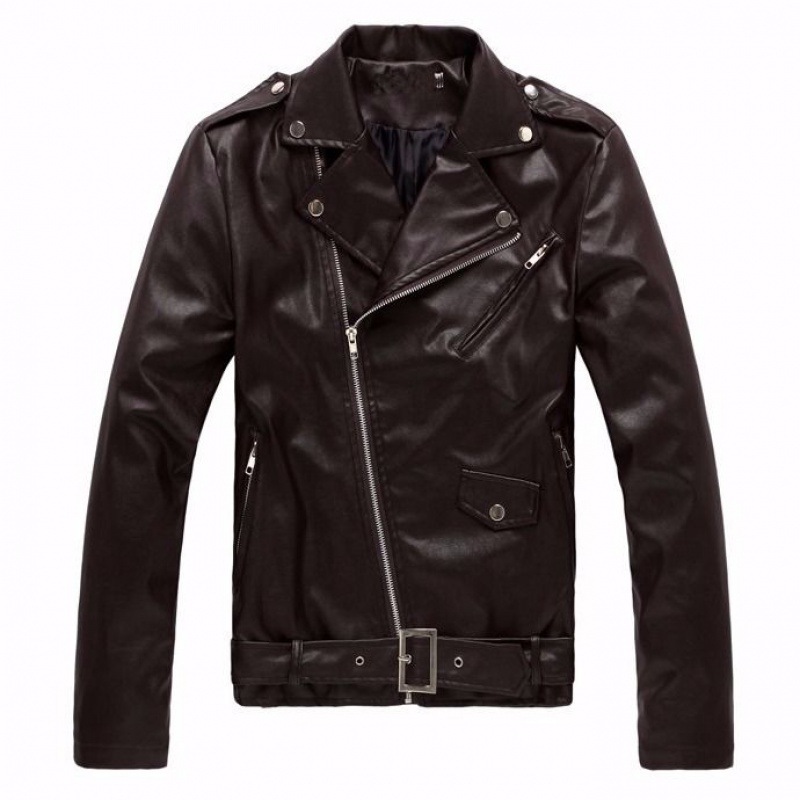 The Walking Dead Negan Cosplay Jacket Punk Men PU Leather Jacket Motorcycle Fashion Slim Fit Leather Coat. 