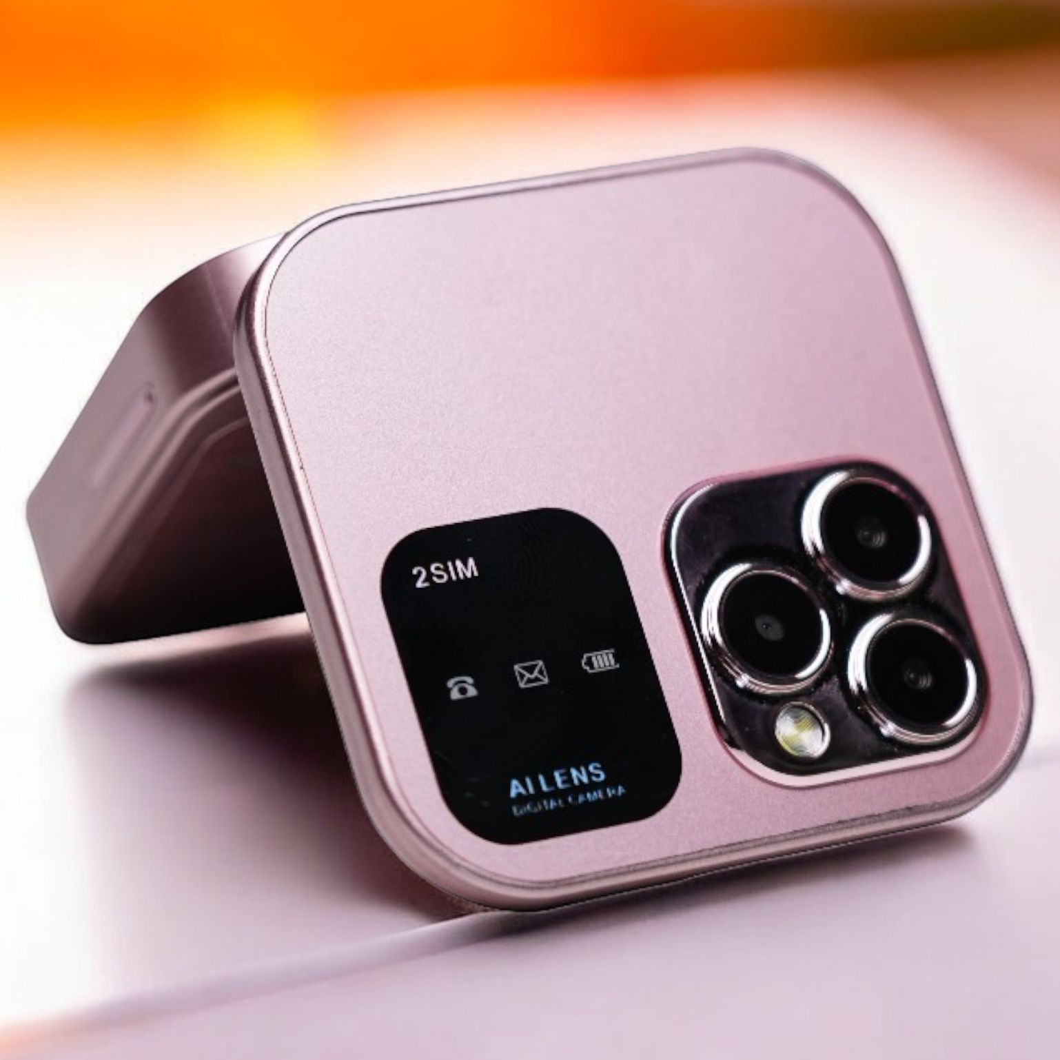 Folding Button Phone with True Dual Display | iPhone & Samsung Z Flip Design