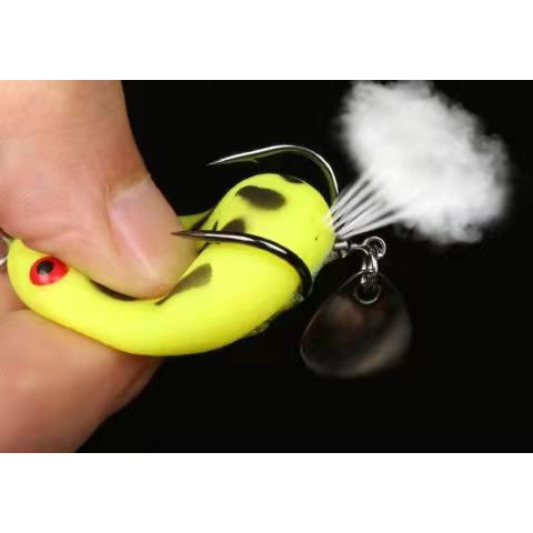 2.5cm/3cm Umpan Casting Katak Mini Soft Frog Lure Double Hooks Top Water Ray Frog Artificial Fishing Bait. 