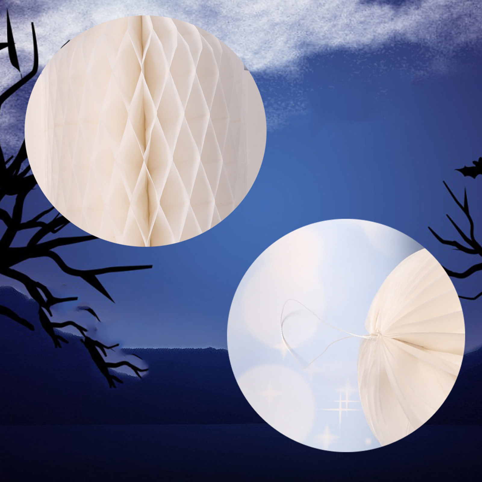 Paper Ghost Lantern Folding Ghost Festival Paper Lantern Ghost Windsock. 