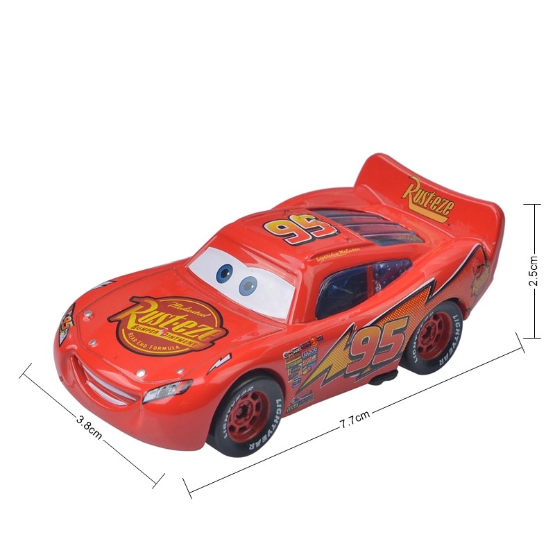 【Toy life hall】Pixar Cars 3 Lightning McQueen Mater 1:55 Diecast Metal Alloy Model Toys For Children's Birthday Gift