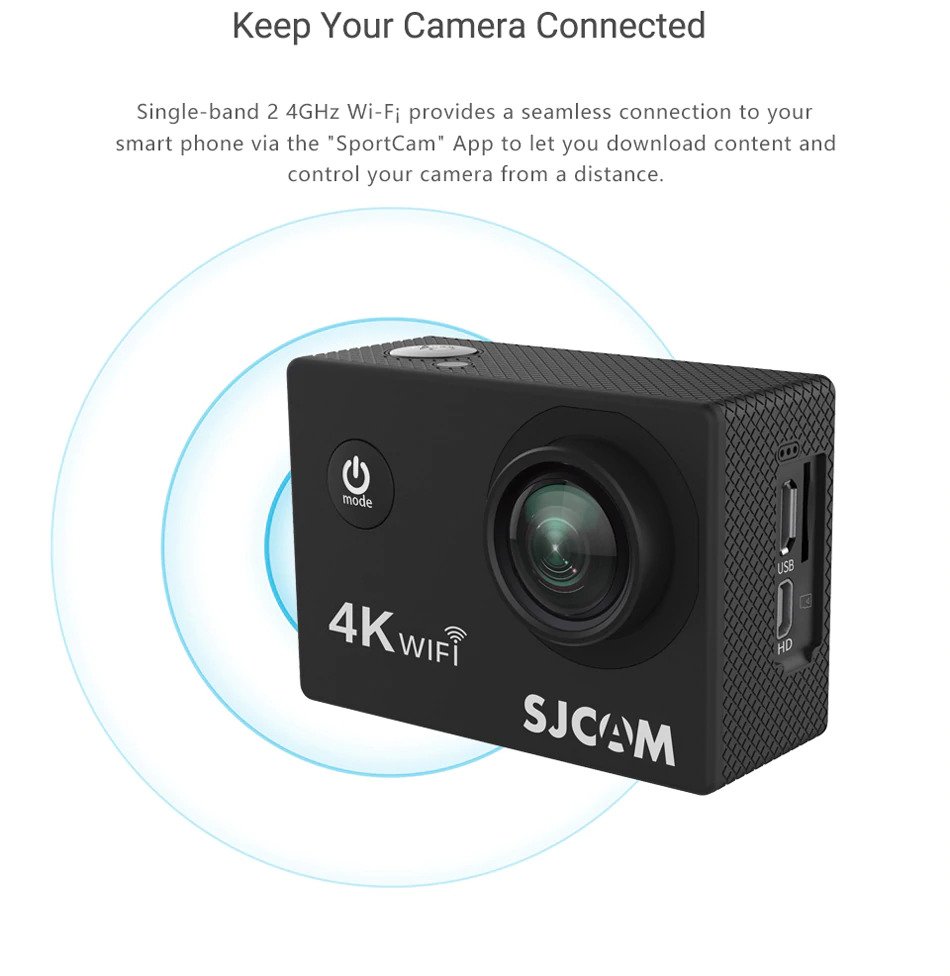 SJCAM SJ4000 AIR 4K Action Camera Full HD Allwinner 4K 30FPS WIFI 2.0" Screen Mini Helmet Waterproof Sports DV Camera. 