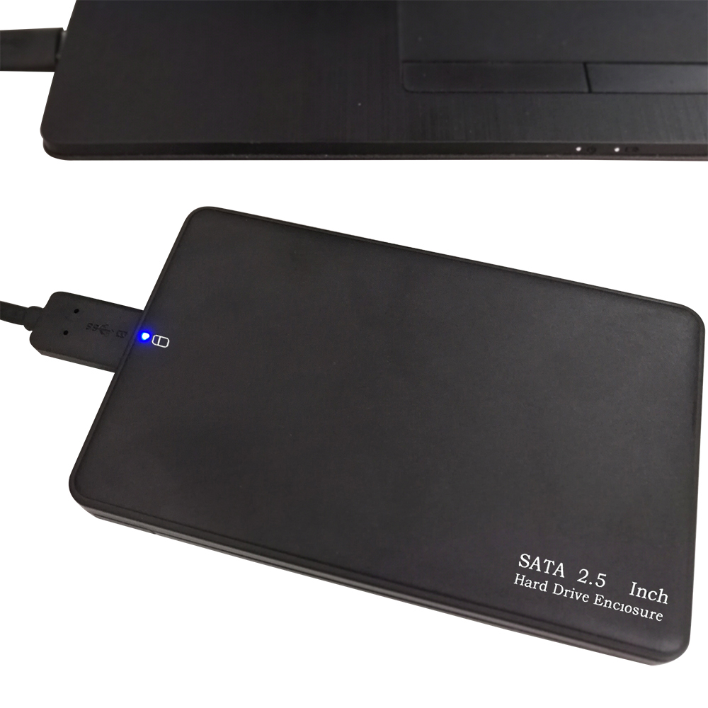 2.5 inch SATA HDD/SSD External Hard Drive Case USB 3.0 Hard Drive Enclosure Portable Tool-free High-speed Hard Disk Case. 