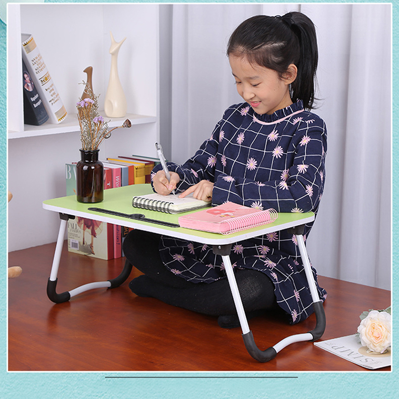 Adjustable Folding Dormitory Lap Desk Portable Bed Laptop Table for Couch and Sofa, Breakfast Tray, Notebook Stand Reading Holder. 