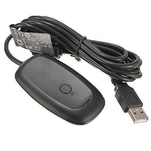 White USB Wireless Controller PC Laptop Receiver For Microsoft Xbox 360 Slim Game. 