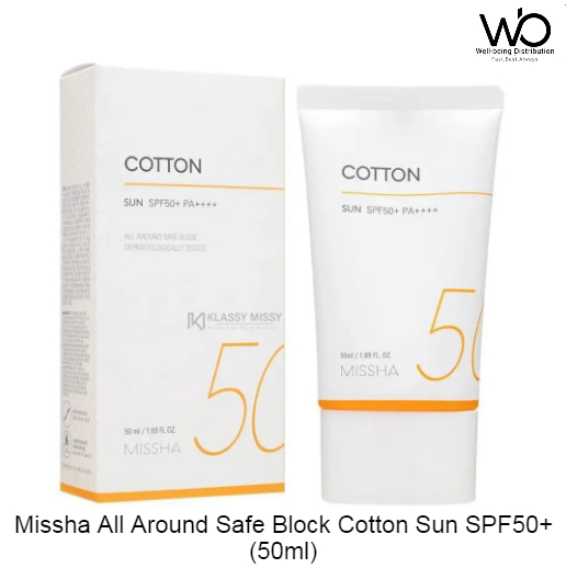 Missha All Around Safe Block Cotton Sun SPF50+ | 50ml. 