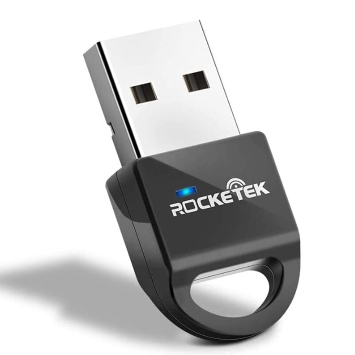 ROCKETEK CSR 4.0 A2DP Bluetooth Adapter USB Dongle for PC Computer Speaker Audio/Ps4 Controller/Receiver Transmitter