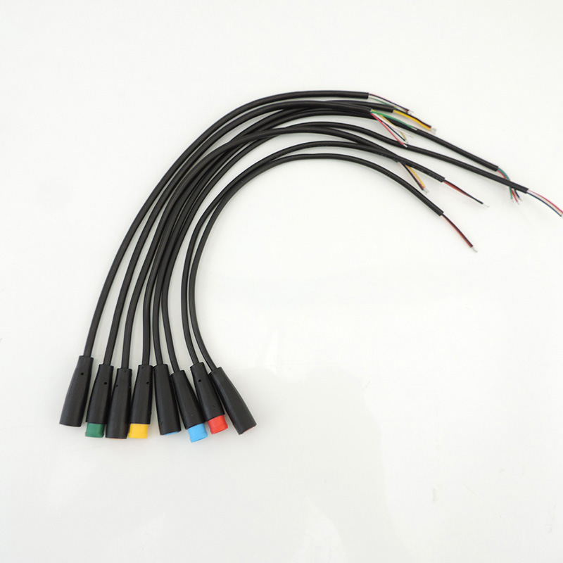 Merlin Irving Shop M8 2 3 4 5 6 Pin Electric Joint Plug Connector Wiring Line Cable Signal Connecting Sensor 20CM. 