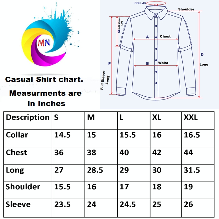 Shirt Size Chart Bangladesh | ubicaciondepersonas.cdmx.gob.mx