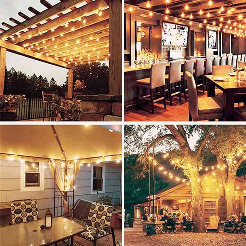 6Pcs G40 Bulbs,E12 Screw Base LED Globe Bulbs for Solar String Lights. 