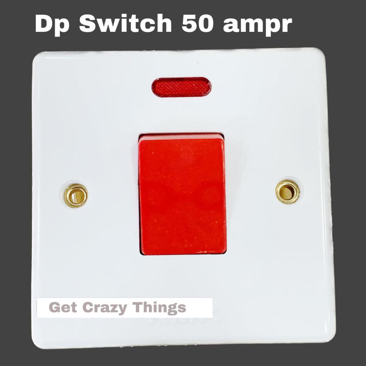 RMK Dp Switch 50 ampr Geyser Switch (Mk Cover Free) RMK Main Switch Motor Switch Highh Current Mk Dp Switch