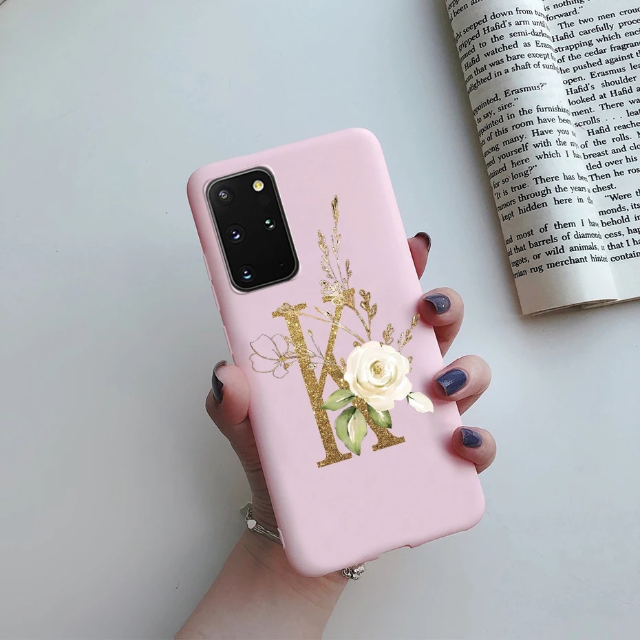 For Samsung Note 20 S20 Case Cute Letters Silicone Soft Back Cover For Samsung Galaxy Note 20 S 20 S20 Plus S20 Ultra Phone case. 