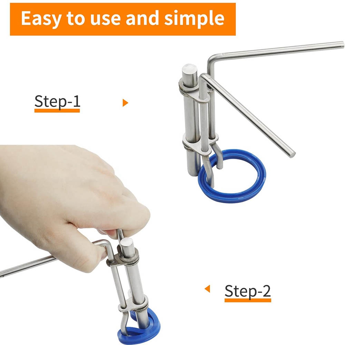 3 PCS Hydraulic U-Cup Seal Twistor Installation Tool Kit Applicable to Internal Flexible Seal Installation. 