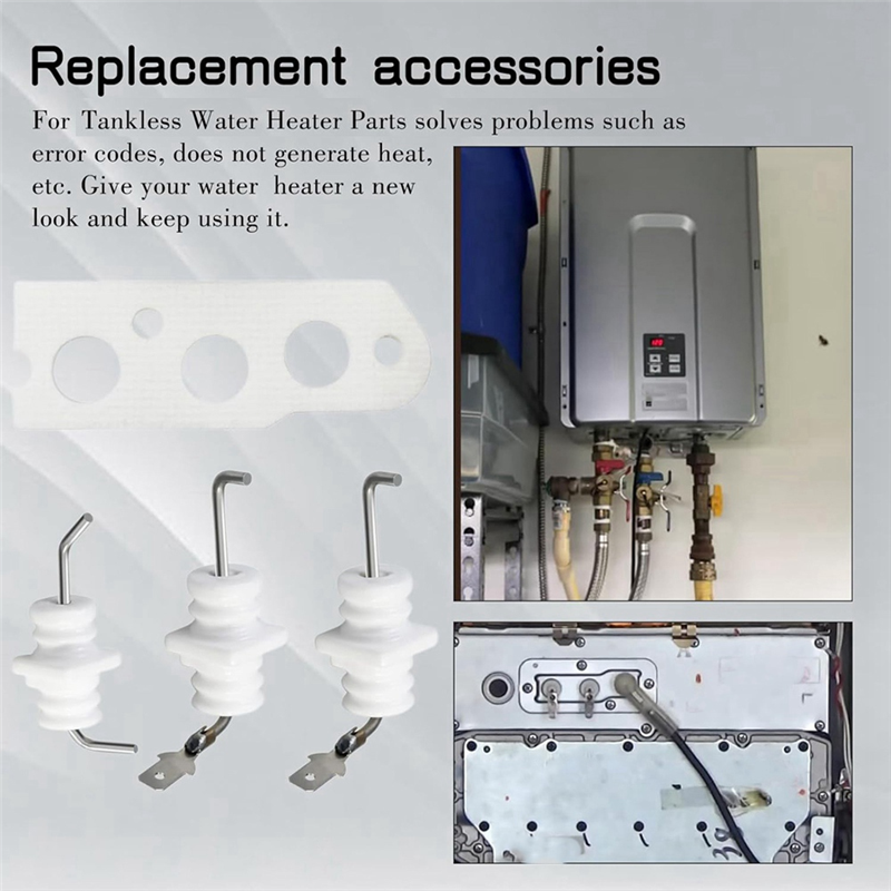 Flame Rod Electrode Kit 104000192-K,Parts for R75, R94 RC80 RC98 ,Water Heater Ignition Kit. 