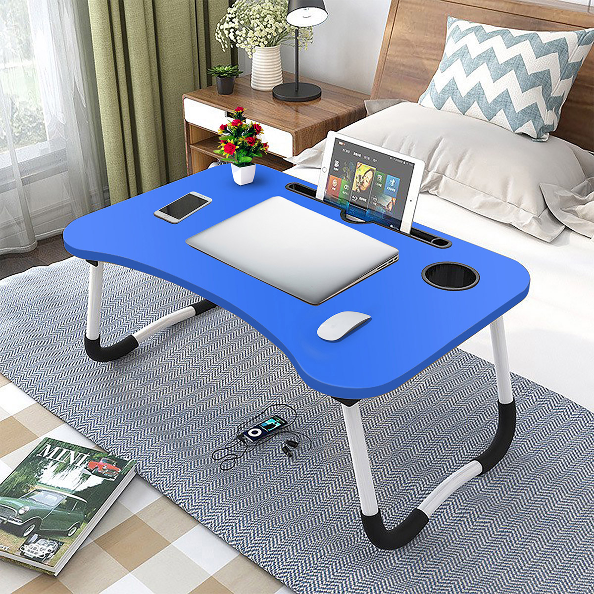 Portable Desk Foldable Laptop Table tebil Folding Desk Home Computer Stand Laptop Desk Notebook Desk Laptop Table Bed Sofa Tray Table Dormitory Study Table