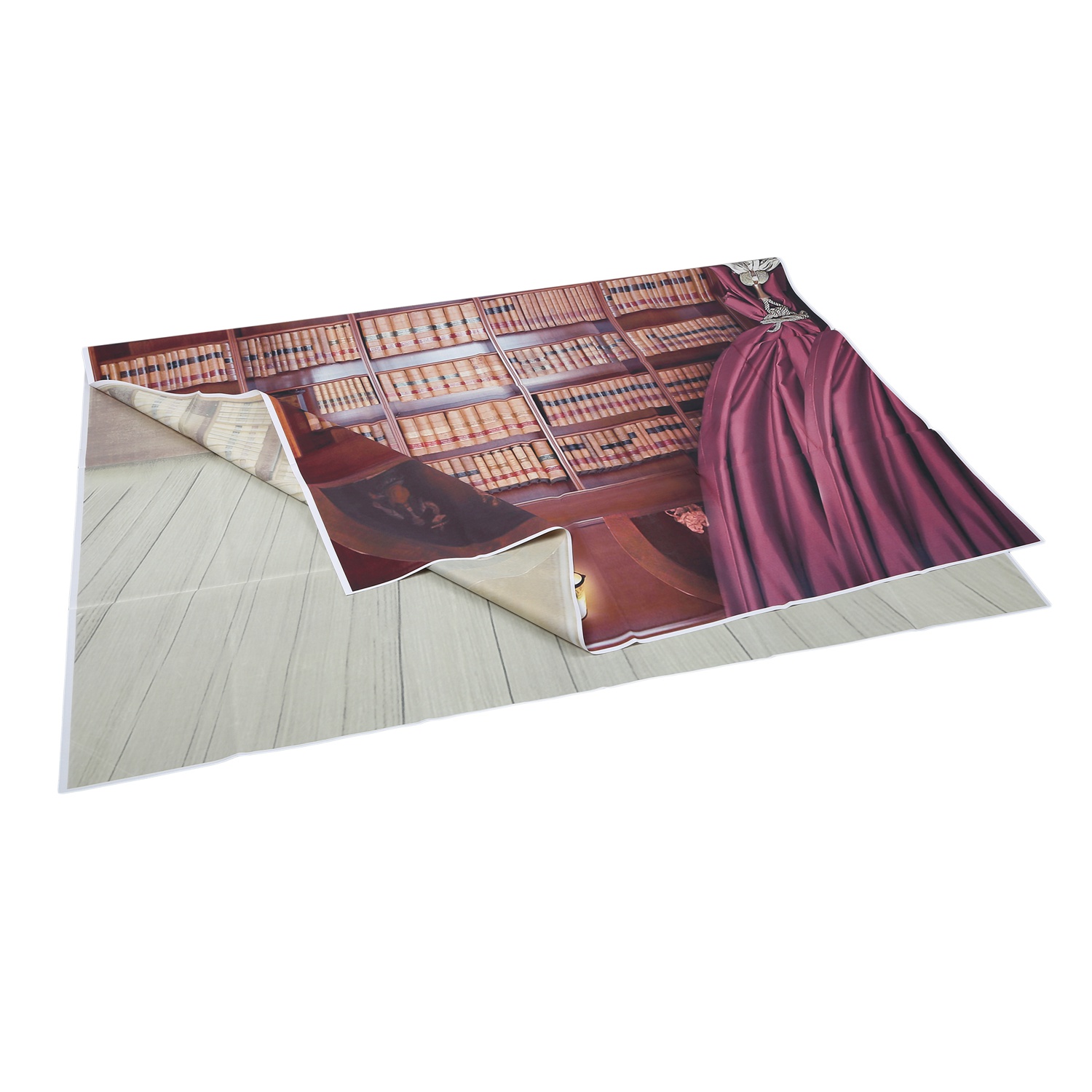 Vintage Library Floor Photography Backdrops Photo Props