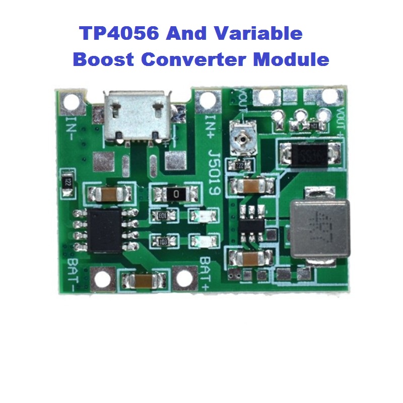 J5019 Li-ion 3.7/4.2 Volts Battery Charger Board + DC-DC Step Up and Down Booster Module. 