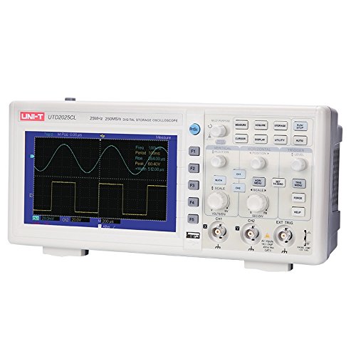 UNI-T 50MHz Dual Channel Digital Storage Oscilloscope 50MHz Bandwidth 500Ms/s Sample Rate UTD2052CL - Kings Trading. 
