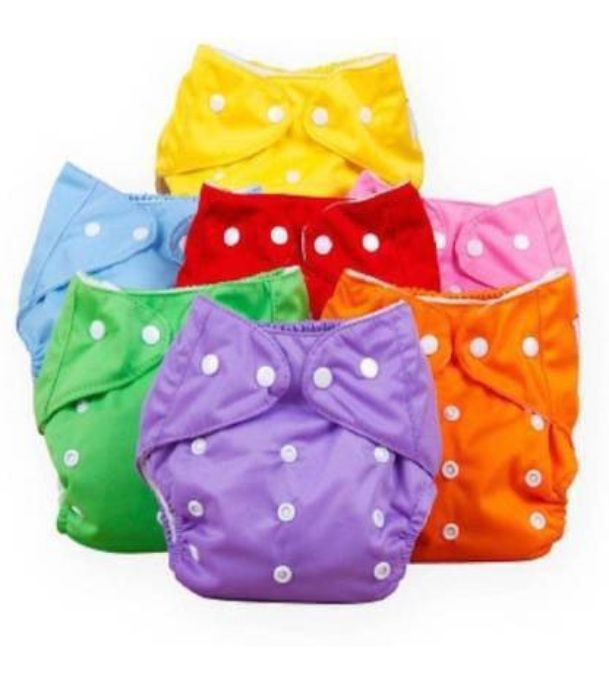 Washable Adjustable Reusable Cloth Baby Diaper Pant For Baby (2-18 kg) With 1 Pad 3 Layer 1 Pc