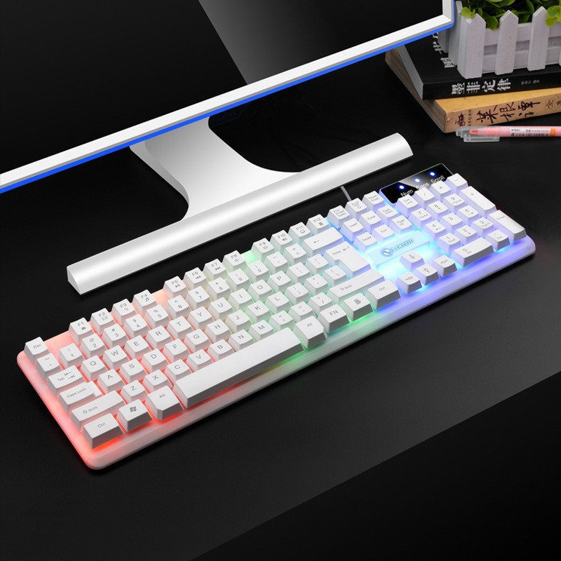 Limagnesium TX35 Luminous Wired Keyboard Suspension Mechanical Feel Home Game Computer Keyboard USB Business Office. 