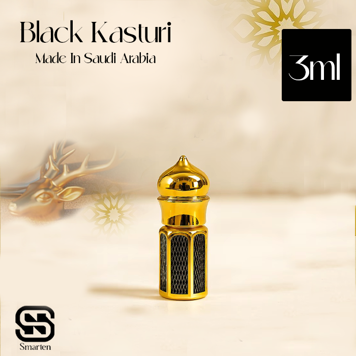 Black Kasturi : Made In Saudi Arabia-Expensive Premium Quality Long Lasting Traditional Attar For Men and women -3ml-6ml -12ml-24ml