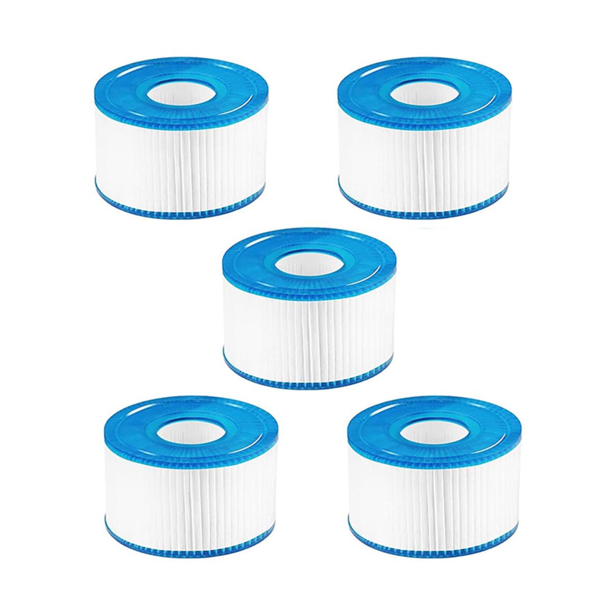 5 Pcs Replacement Filter PET+Nonwoven for Intex Spa Filter 29001E 11692,Type S1 Hot Tub Filter for Intex PureSpa 28403E,28407E,28443E