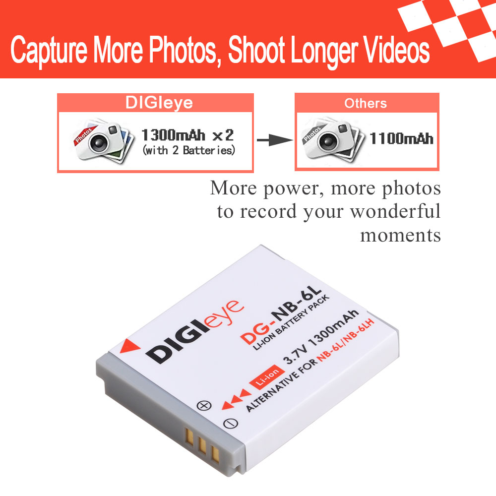 1300mAh NB-6L NB-6LH NB6L NB6LH Battery for Canon PowerShot SX530 SX710 SX700 HS SX610 HS SX540 HS SX510 HS SX500 is Camera. 