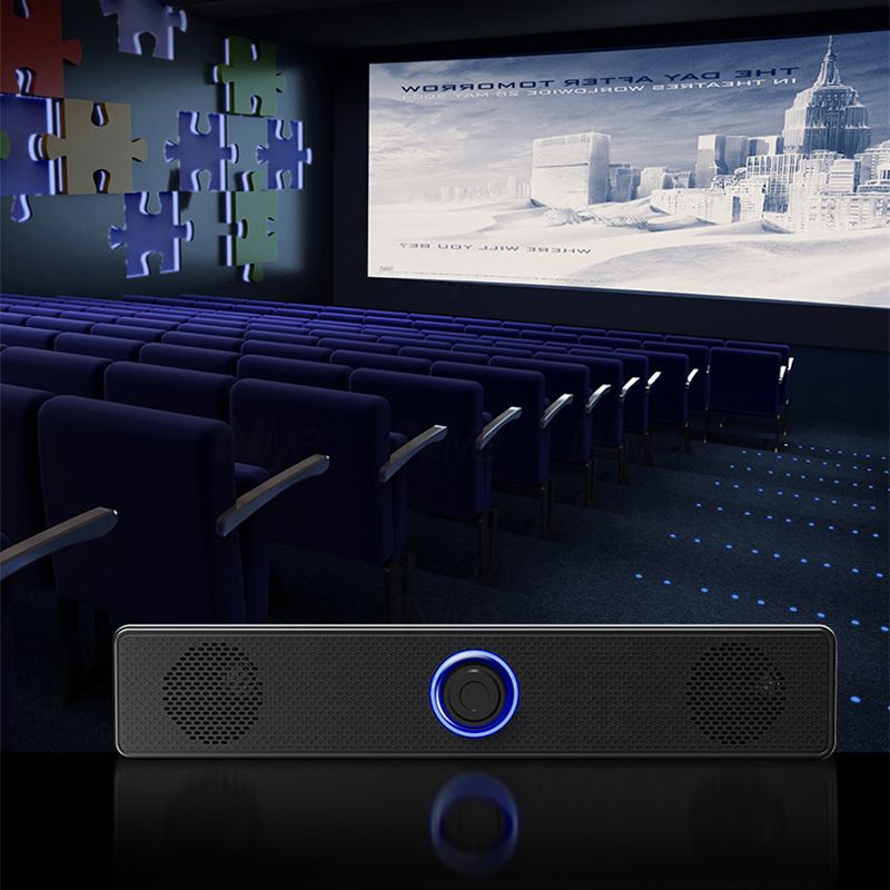 Desktop PC Speaker With Microphone Computer Speakers Bluetooth Wired Mic 4D Surround AUX Soundbar Stereo Subwoofer Sound Bar. 