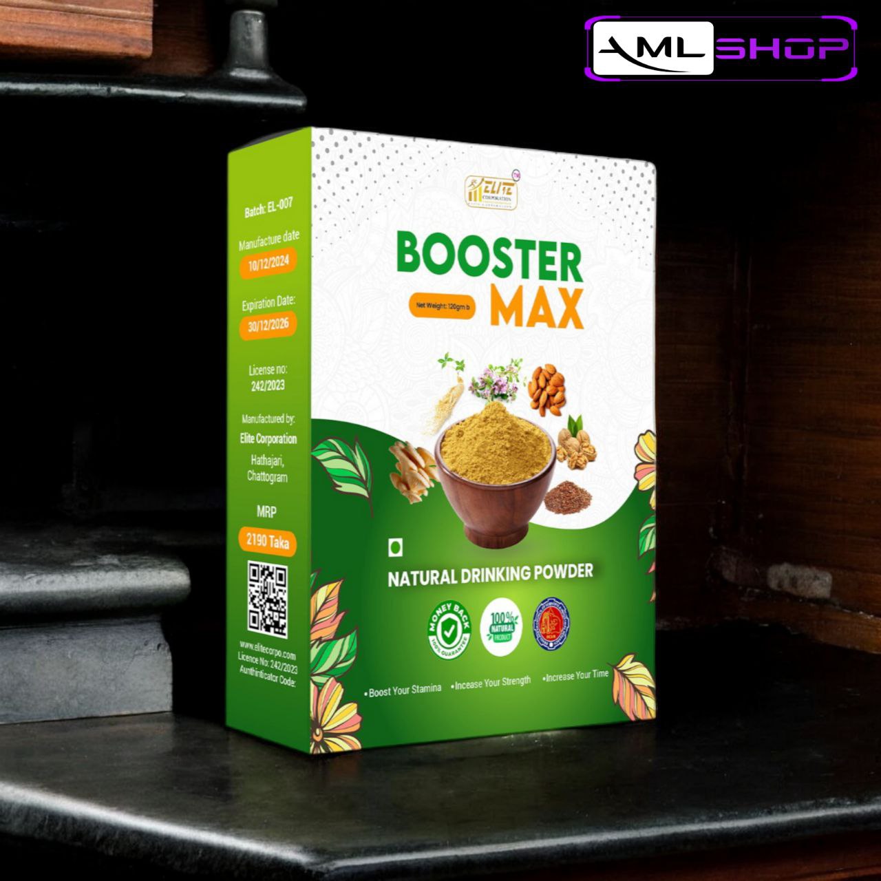 Booster Max - Natural Vitality & Stamina Blend. 