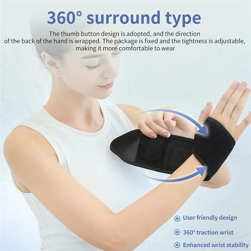 Electric Heated Wrap Wrist Heating Pads for Carpal Tunnel Syndrome. 
