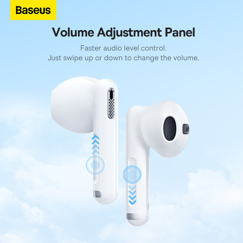 Baseus Bowie WX5 Wireless Bluetooth Earphone With 4 ENC Mics Ultra Low-Latency Wireless Earbuds Spatial Audio App Support Long Battery. 