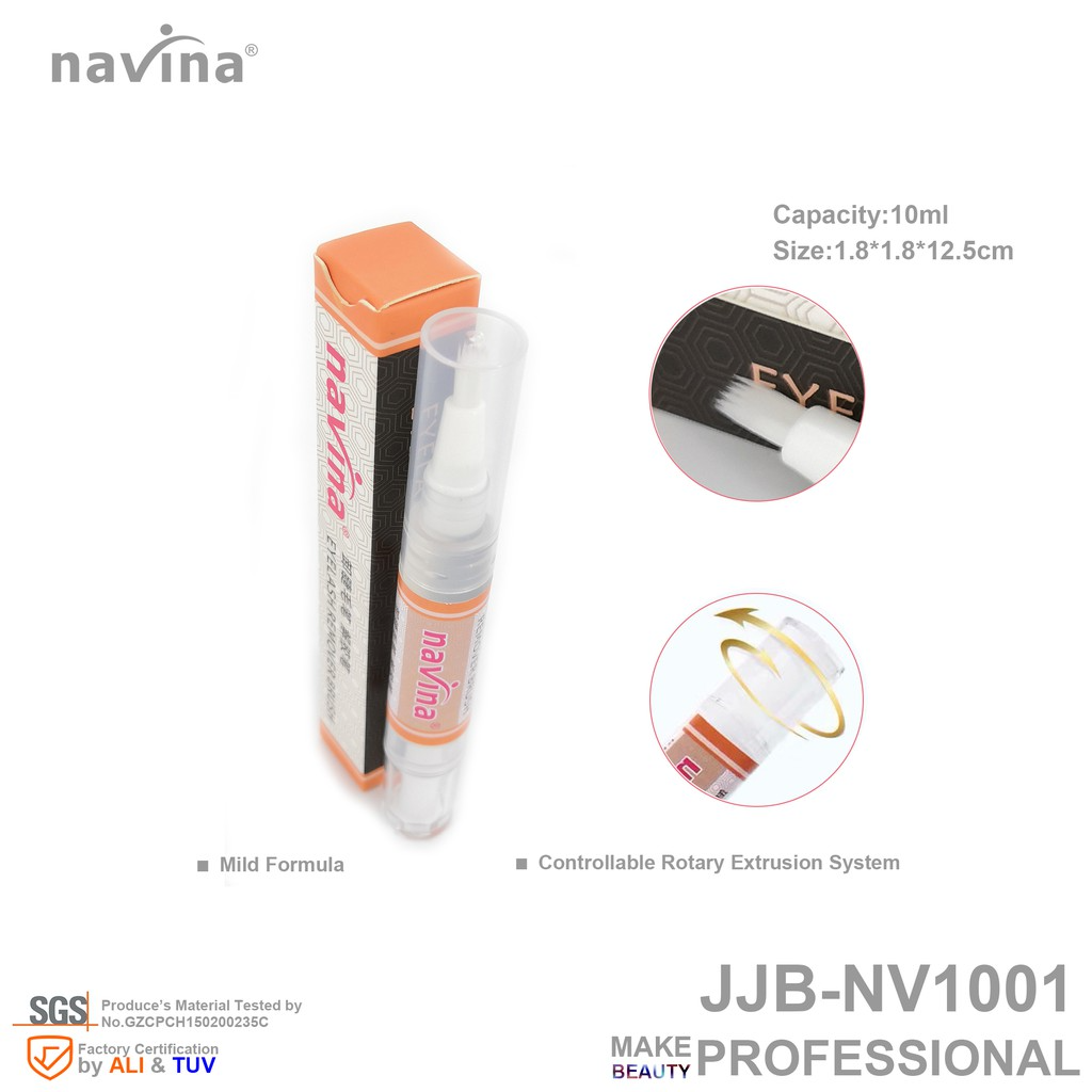 Navina Professional Lash Glue Remover Brush Gel Remove Brush Safe Eyelash Extensions Tool Cream 8ml High Quality Glue Remover. 