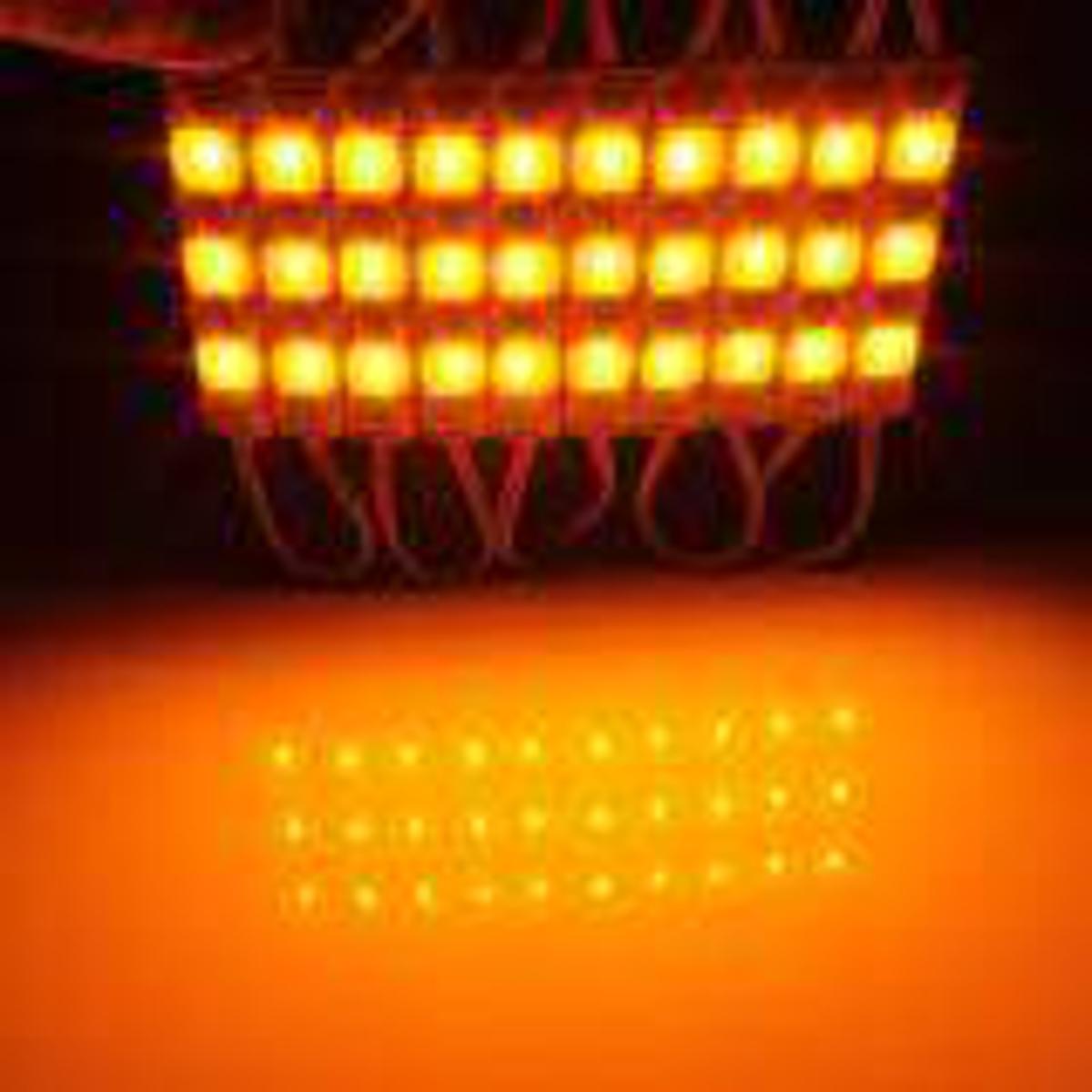 DC 12V 5630 3LED SMD Module Injection Decorative Waterproof LED Strip Light Lamp Yellow