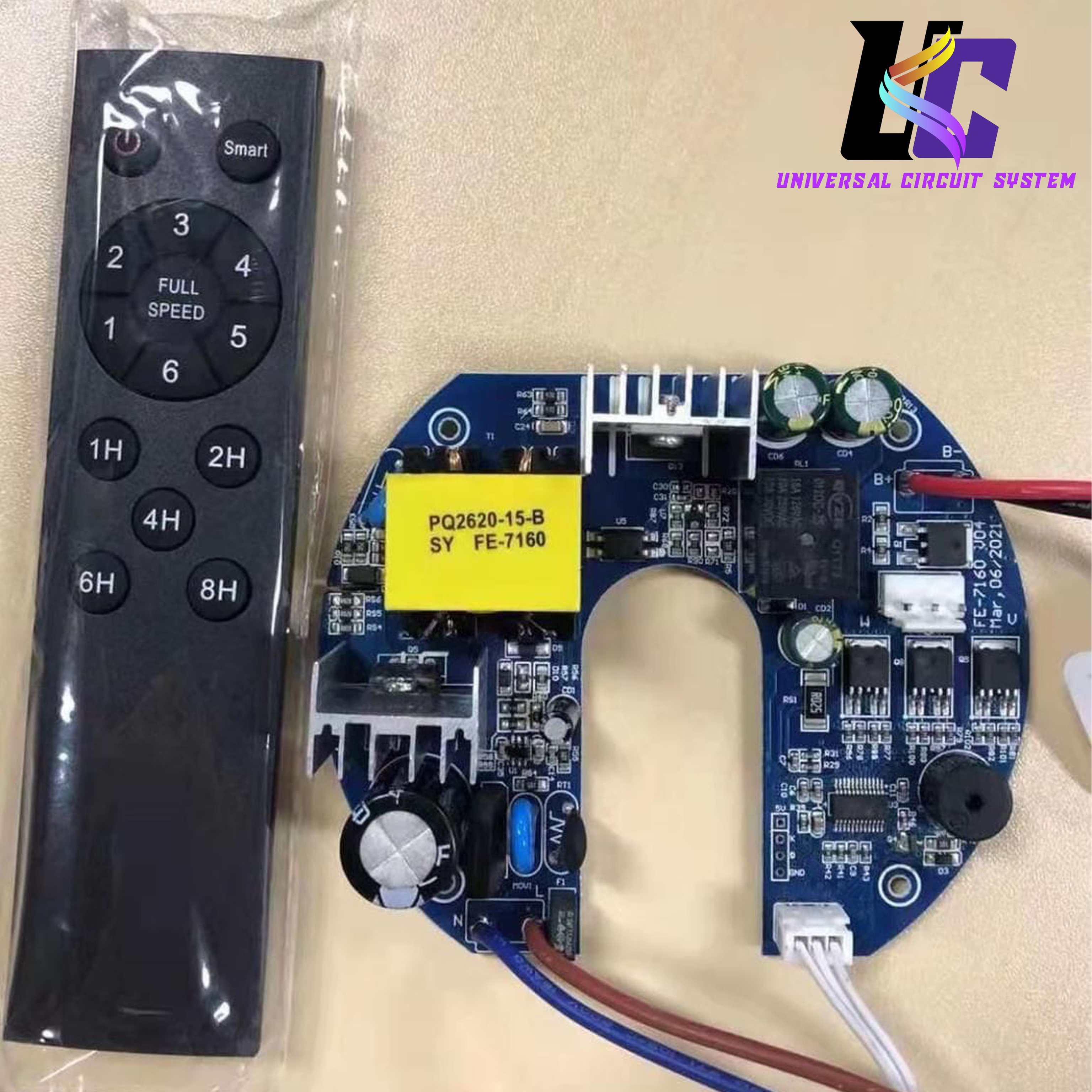 Ceiling Fan Controller PCB Circuit Board 60W AC DC Kit Remote Control bldc ceiling fan controller board