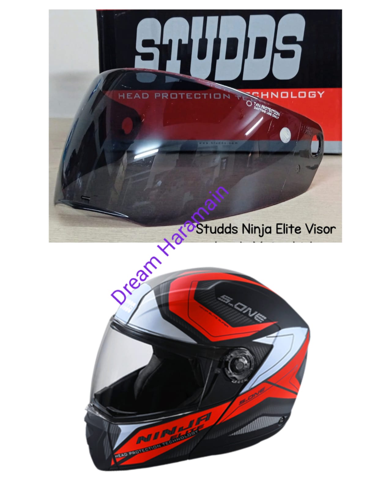 Studds ninja elite visor 2024 change